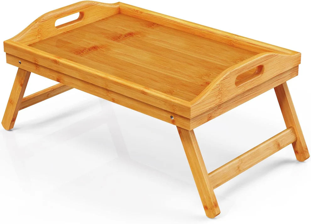 Bandeja de Cama Plegable de Bambú