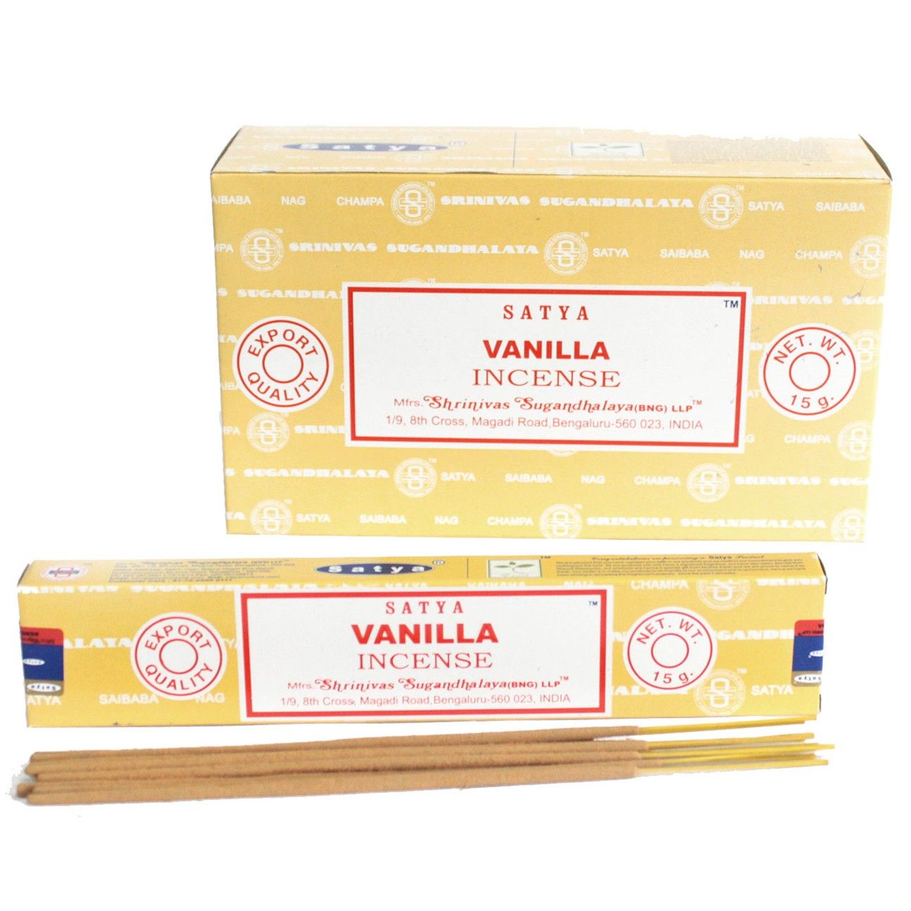 Varillas de Incienso Satya 15gm - Vainilla