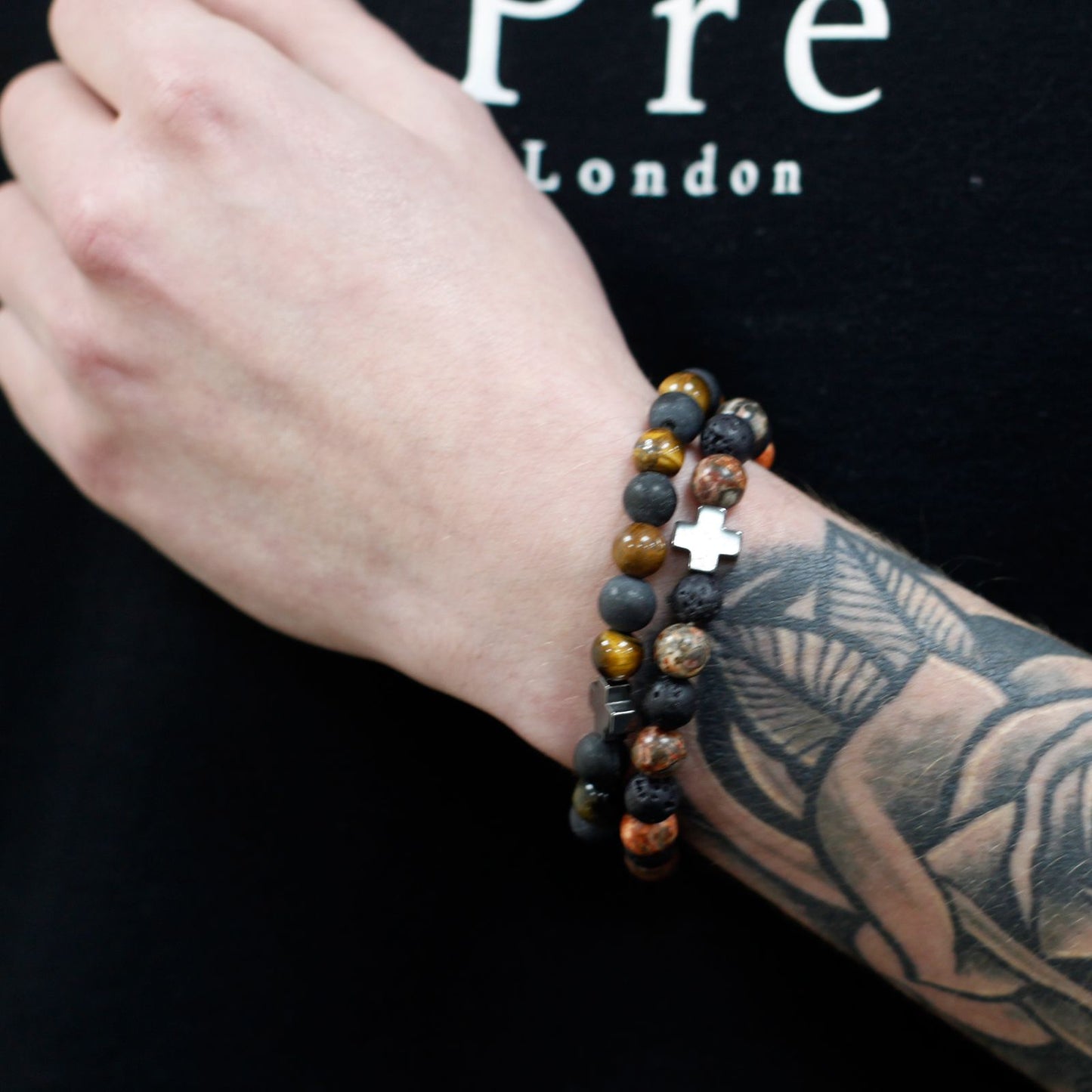 2 Pulseras con Piedras Preciosas - Amor