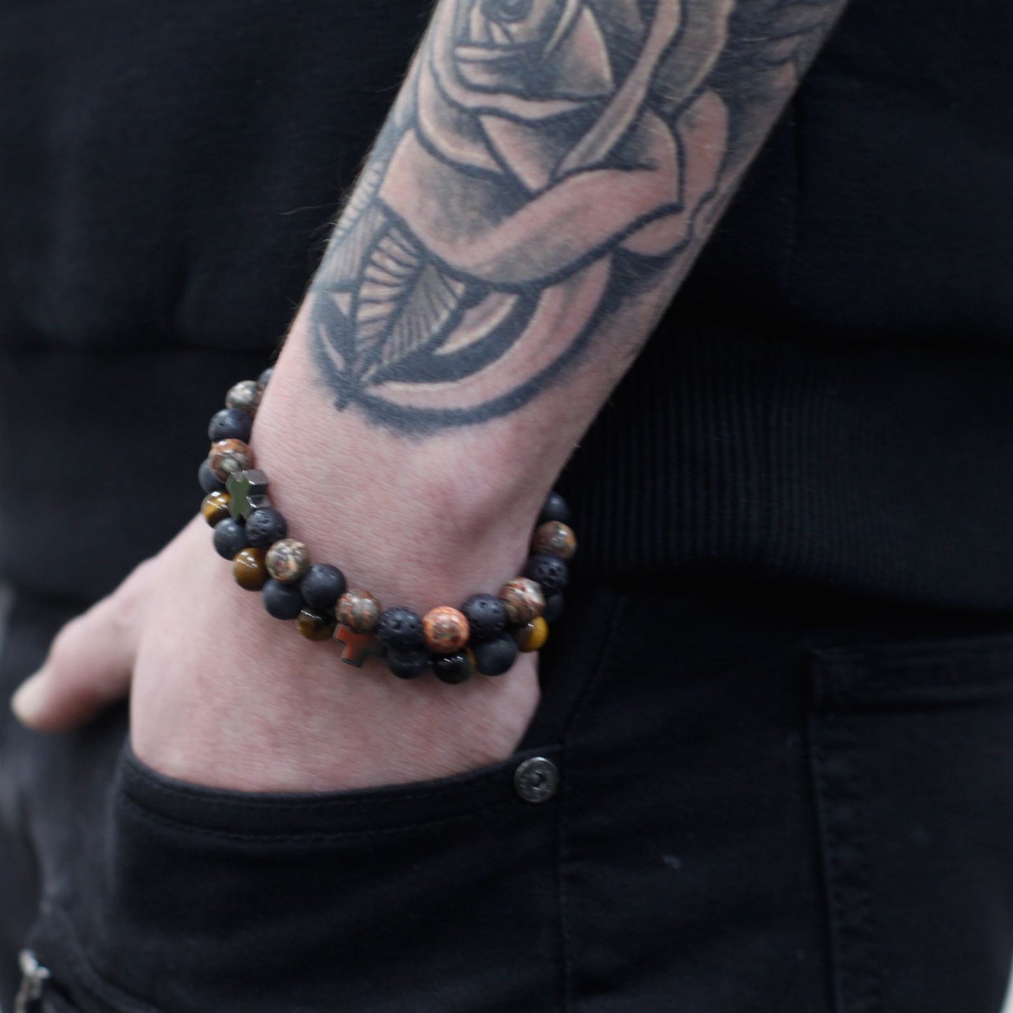 2 Pulseras con Piedras Preciosas - Amor