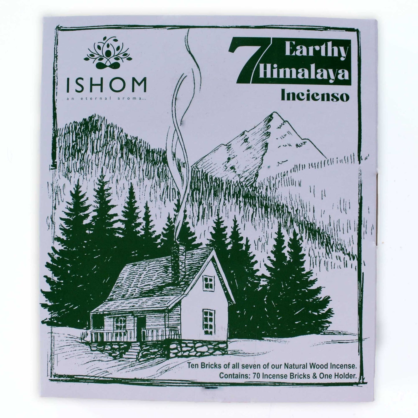 Juego de 70 ladrillos para incienso y quemador - 7 Earthy Himalaya Incenso