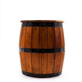 Taburete de barril de cerveza y soporte para sombrilla - Natural