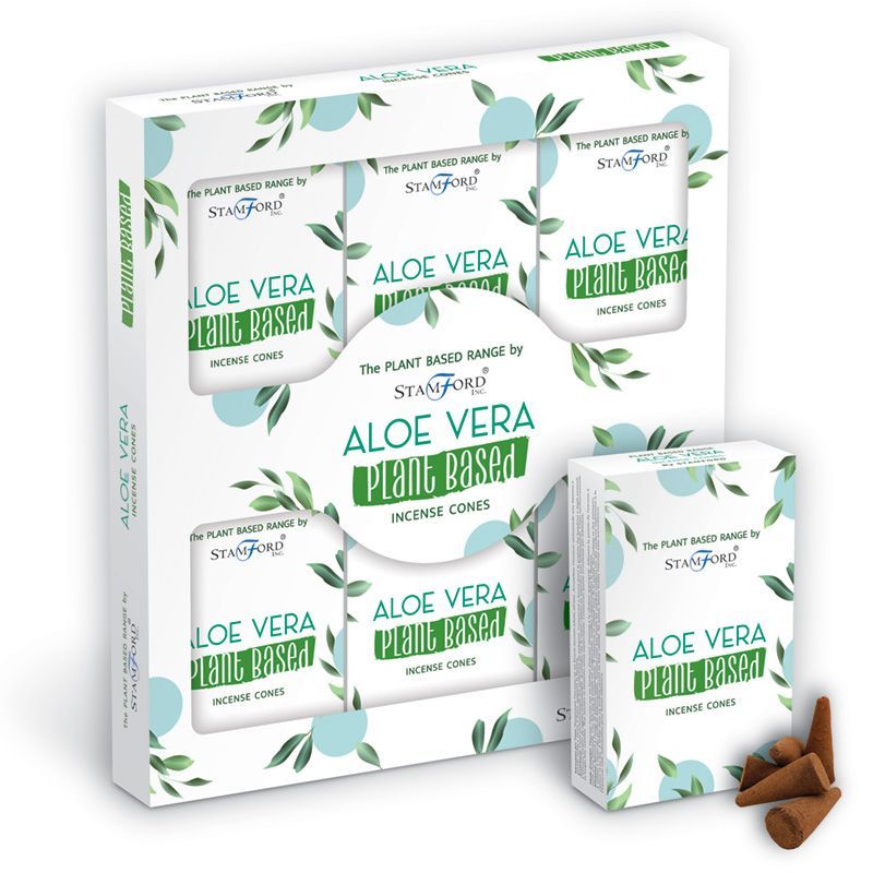 Conos de Incienso a Base de Plantas - Aloe Vera