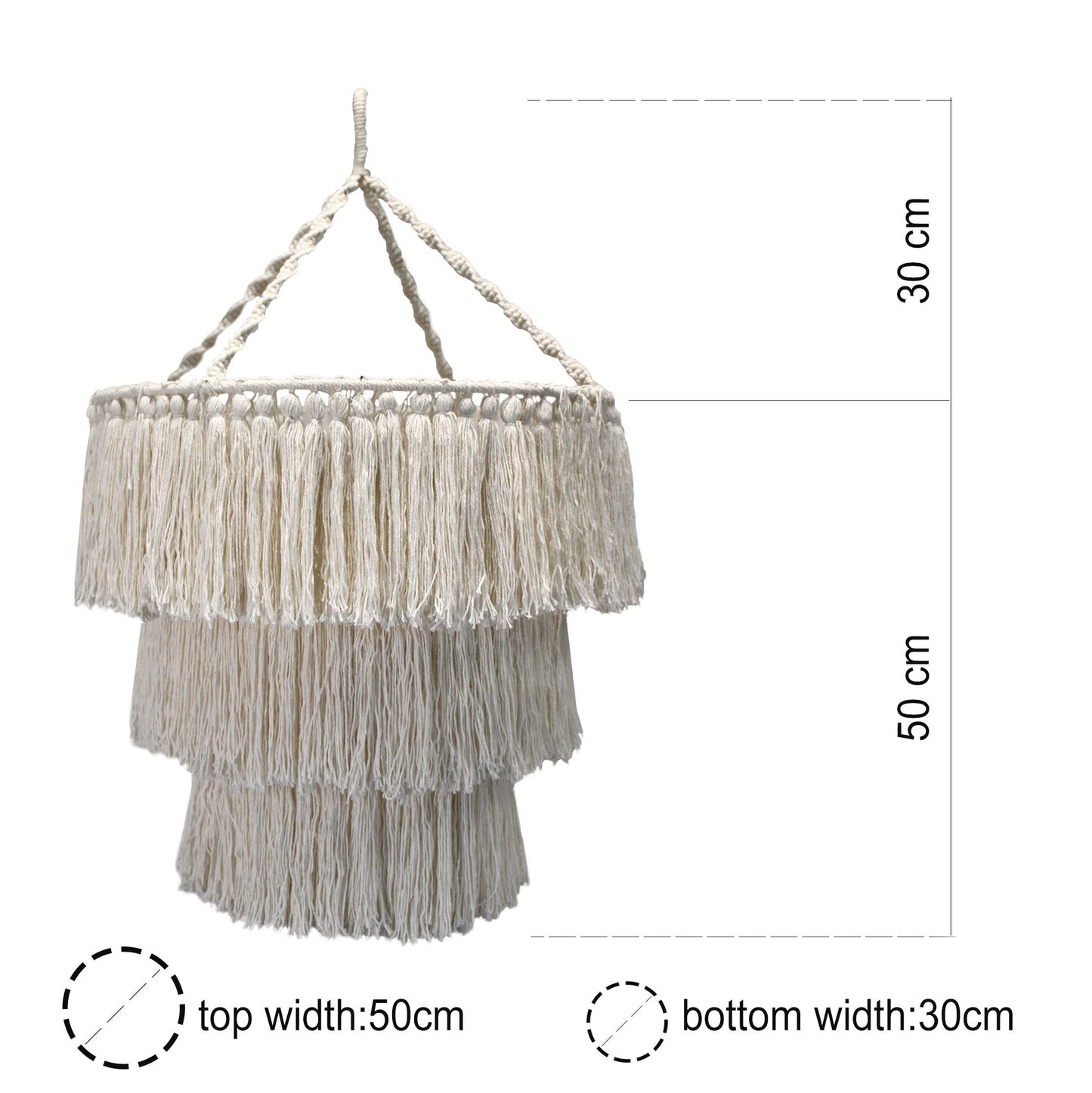 Araña de macramé suave - Natural