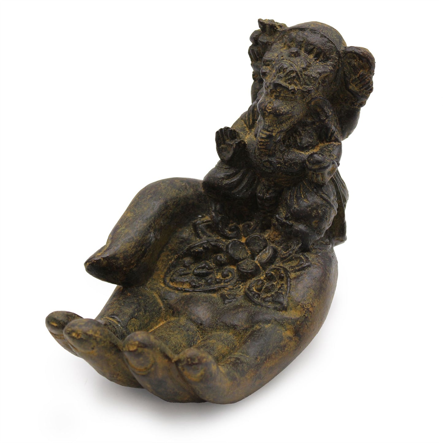 Quemador de incienso Ganesh y mano (antiguo)