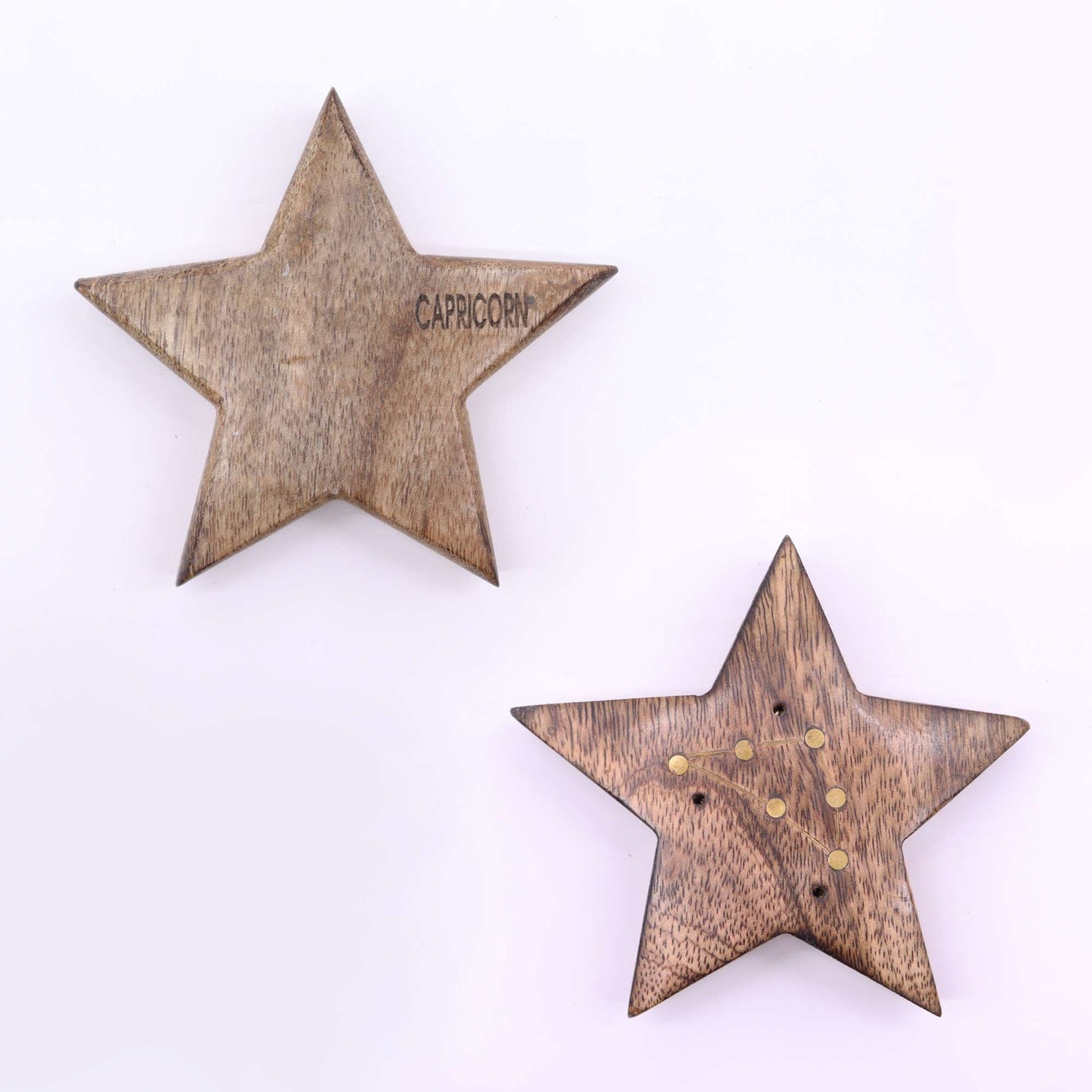 Quemador de incienso con signos del zodíaco de latón grabado - Estrella