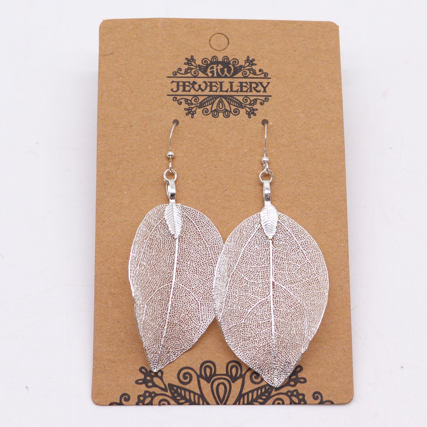 Pendientes - Hoja de valor - Plata