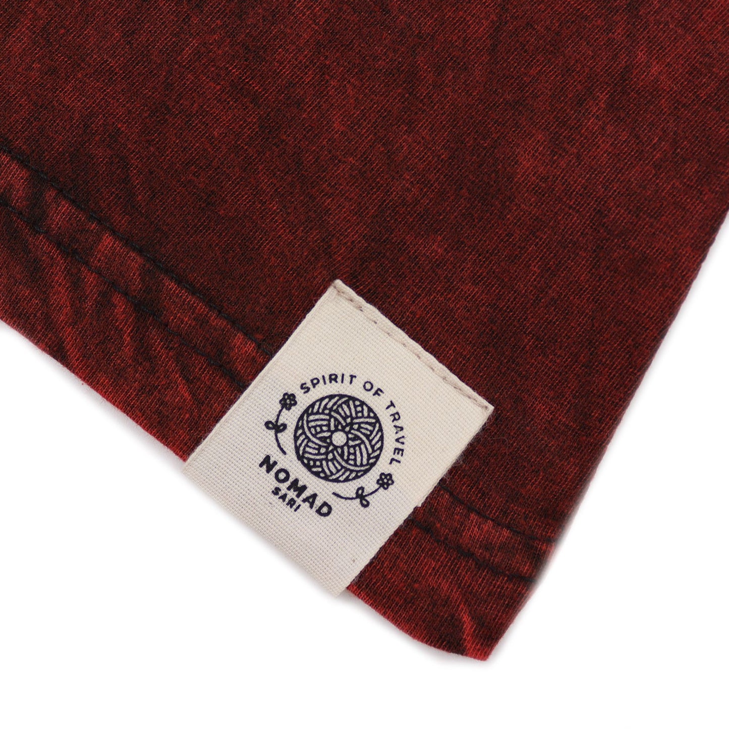 Camiseta Nomad Sari pequeña - Mandala - Granate