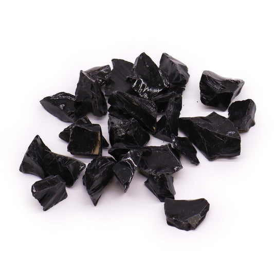 Cristales en bruto (500 g) - Obsidiana Negra
