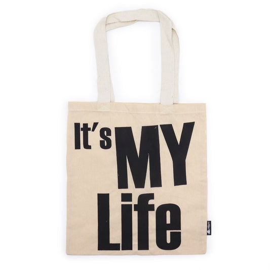 Bolso Básico Icónico - IT's MY LIFE - ES MI VIDA - (40x36cm) - Natural 4oz