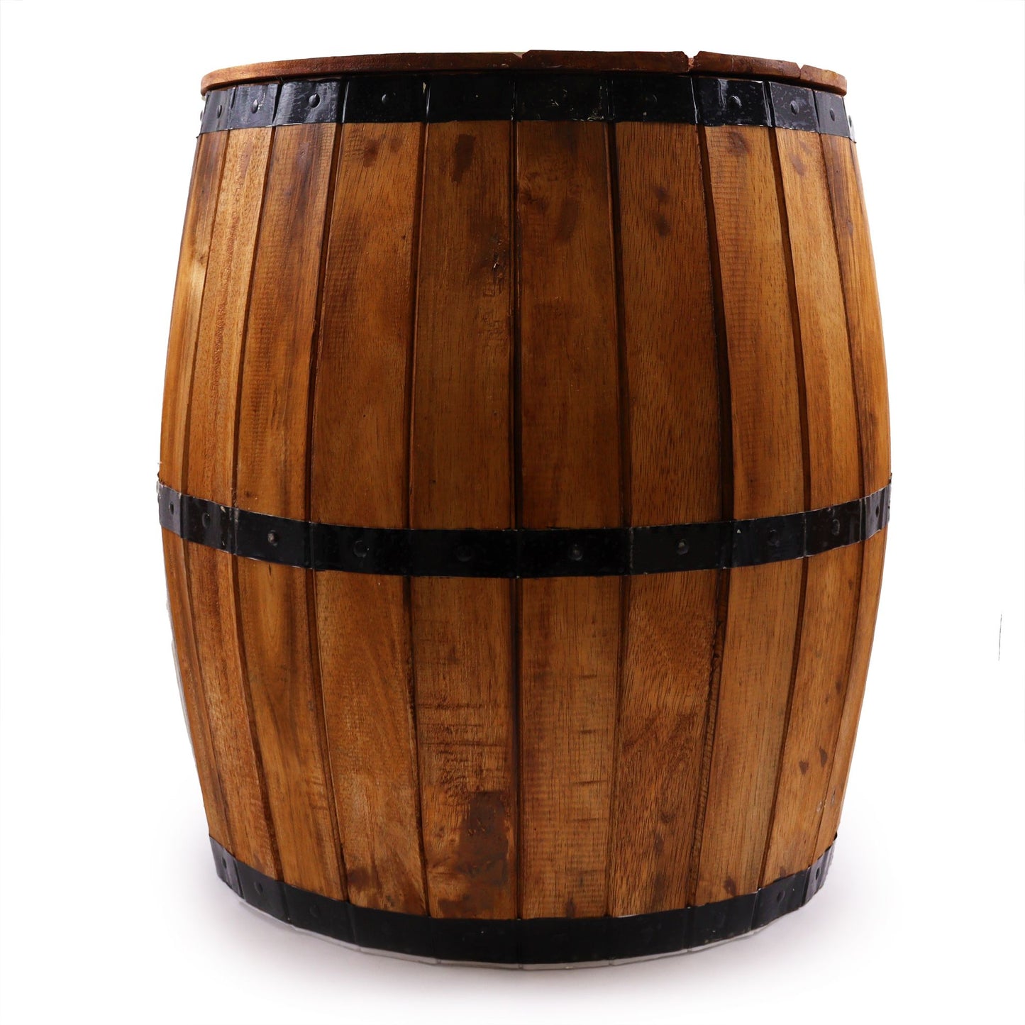Mesa de barril de cerveza y soporte para sombrilla - Natural