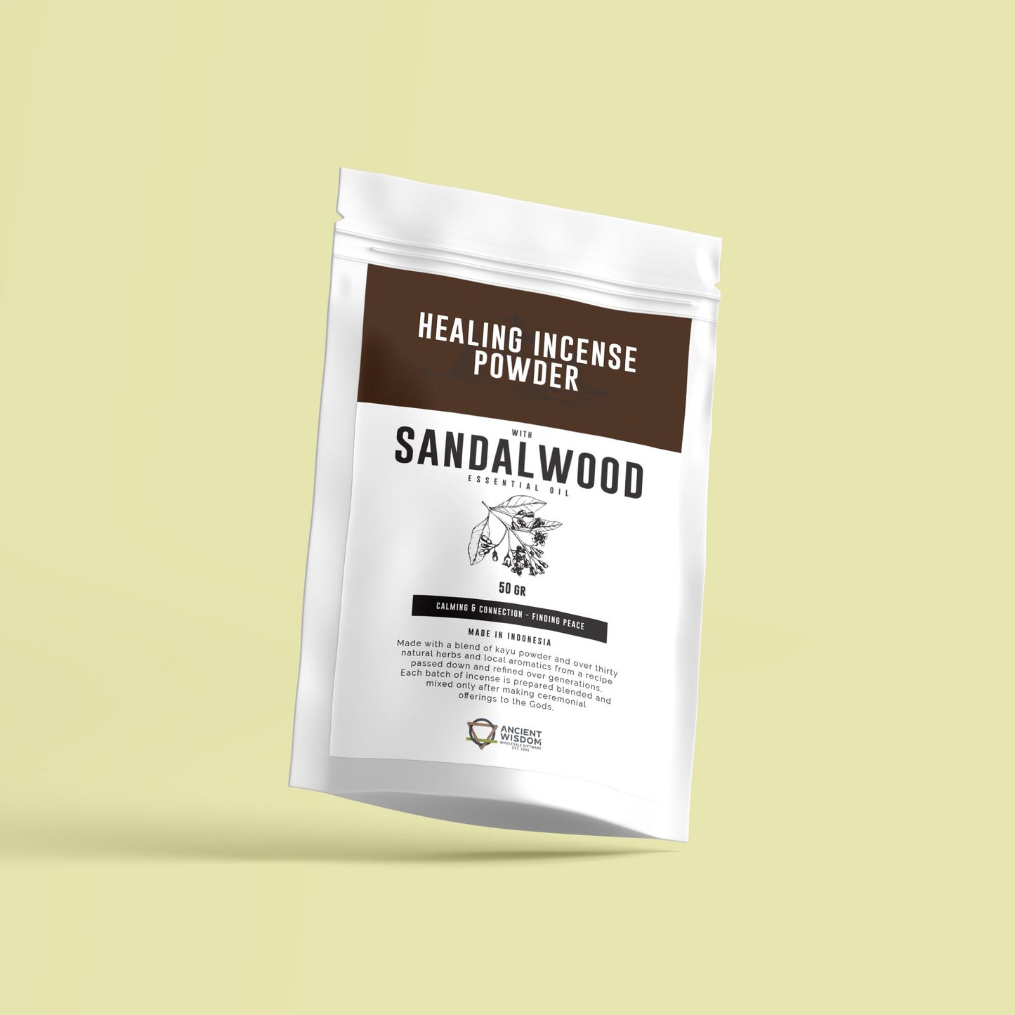 Polvo de incienso curativo - Sandalwood 50gm