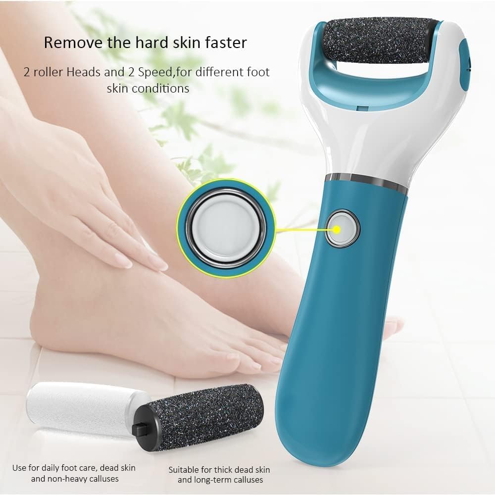 Arquivo elétrico azul - conjunto de manicure e pedicure para remover pele dura e cuidados com os pés