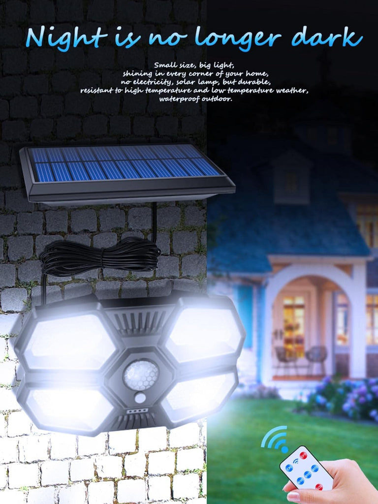 Candeeiro de parede solar exterior: iluminação eficiente e sustentável