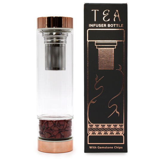 Botella de cristal para té