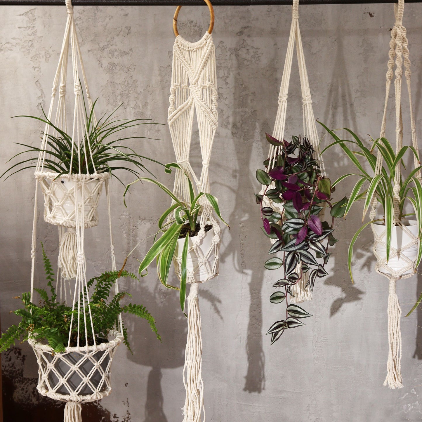 Macetero de Macrame - Doble