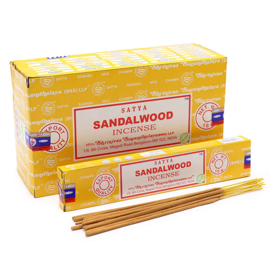 Varillas de Incienso Satya 15gm - Sándalo