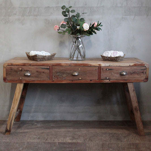 Mesa consola - Madera reciclada - 150x50x80cm