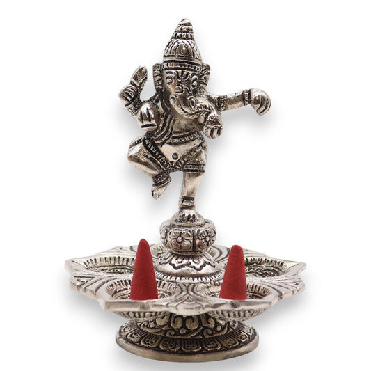 Porta-incienso Ganesha Danzante 14x10cm