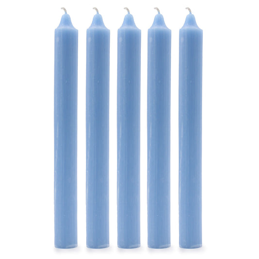 Velas a granel de color sólido - Azul marino rústico - Paquete de 10