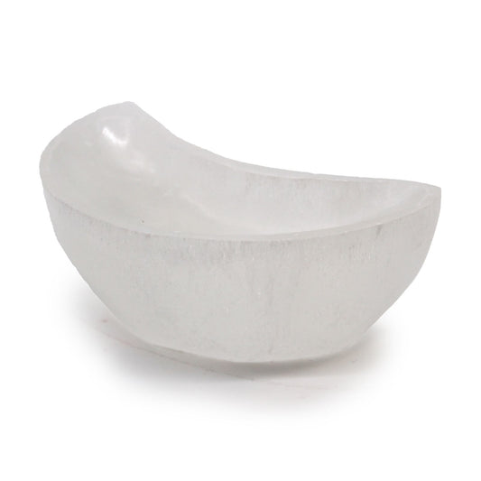 Cuenco de luna selenita - 10cm