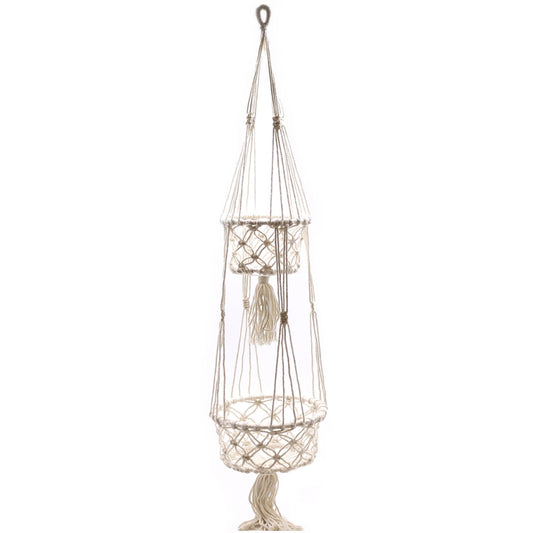 Macetero de Macrame - Doble