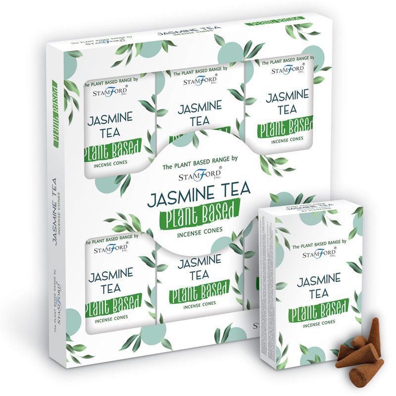 Conos de Incienso a Base de Plantas - Té de jazmín