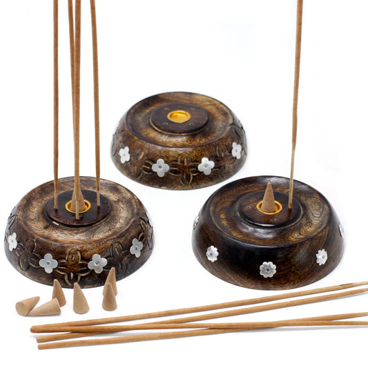 Quemador de cono y varilla - Madera de mango