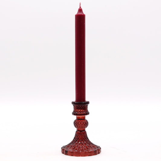 Portavelas Vintage para cena - Rojo Vampiro
