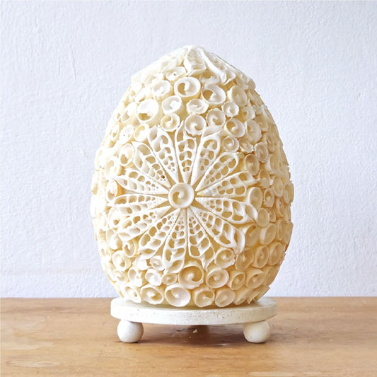 Lámpara Boho de Conchas Marinas - Concha Ovalada  - 15 cm