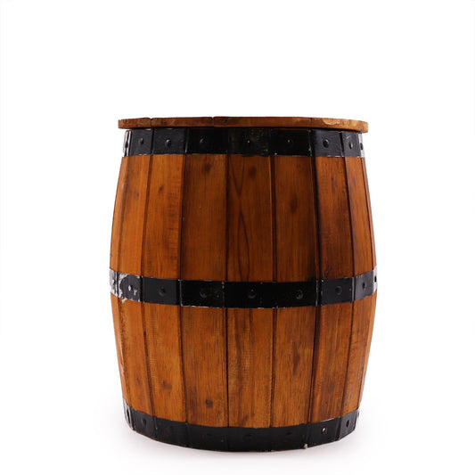 Taburete de barril de cerveza y soporte para sombrilla - Natural