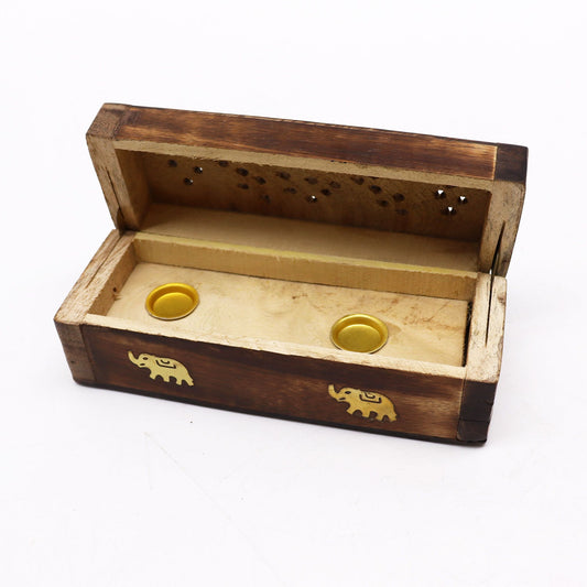 Caja para conos de incienso 6" - Madera de mango