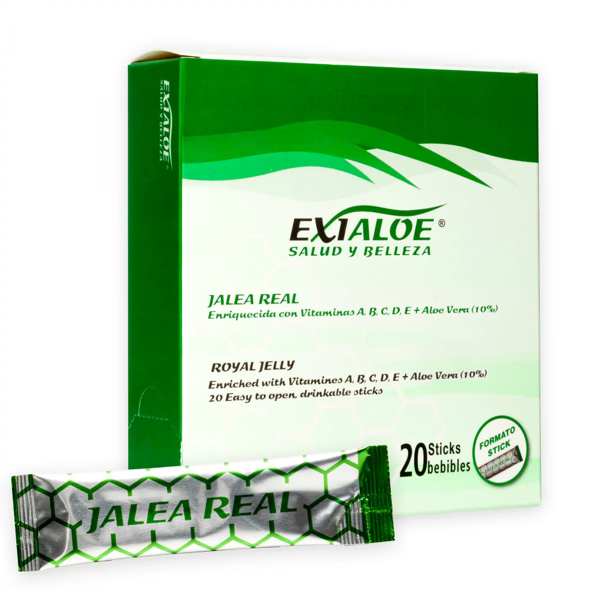 Jalea Real + Aloe + Vitaminas (20 sticks x 10ml)