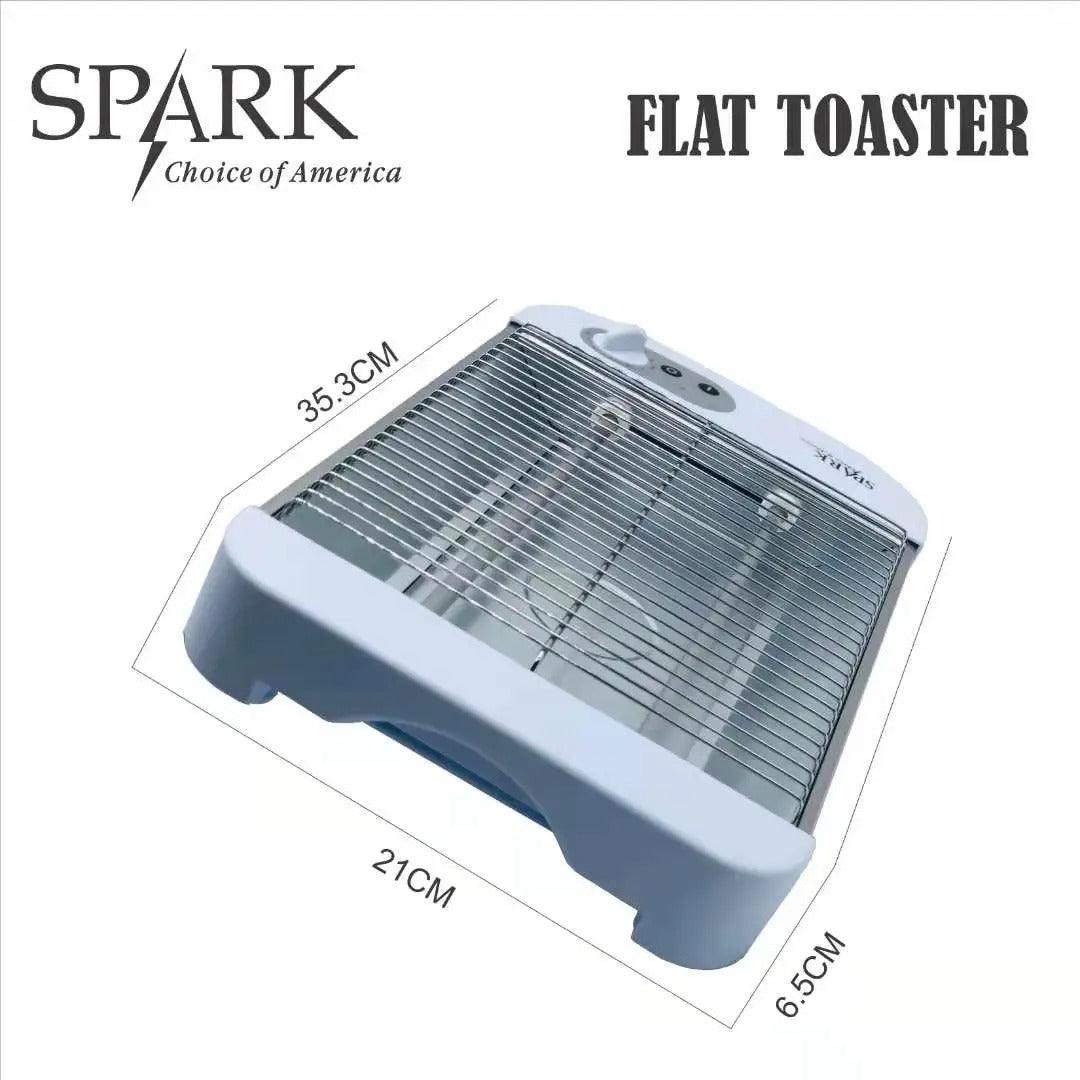 SPARK - Torradeira Plana 600W para Todos os Tipos de Pão