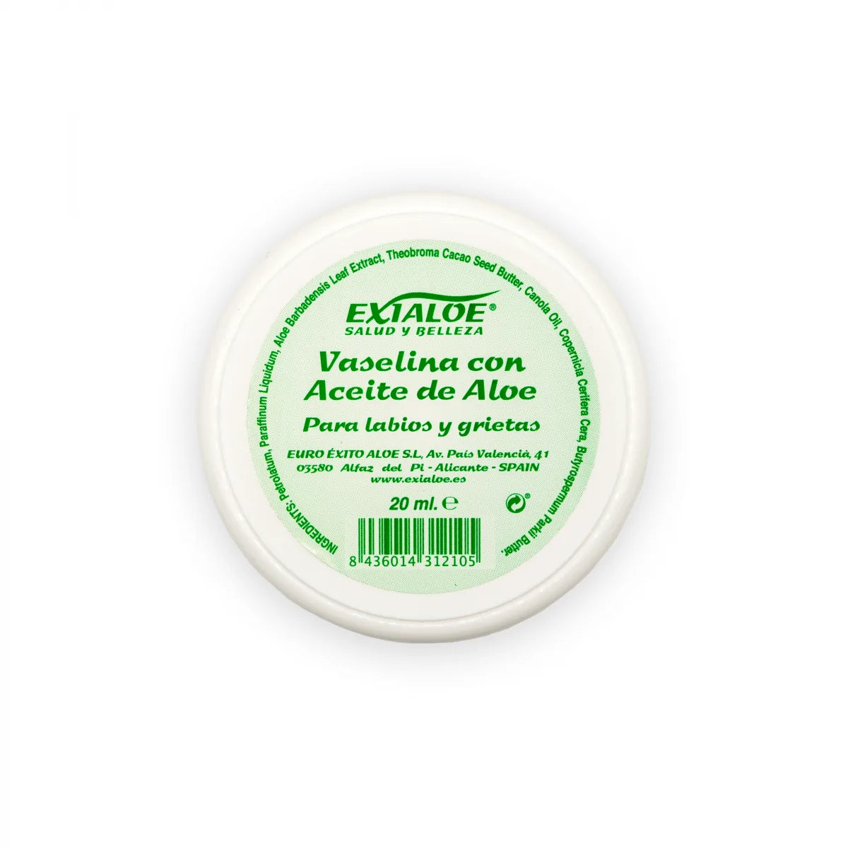 Vaselina com Óleo de Aloe 20ml